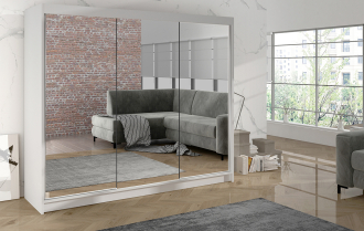 Skříň Debora III 200 - bílá