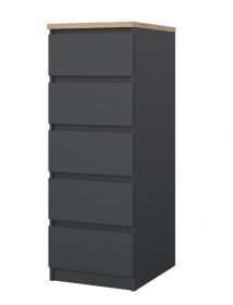 Komoda Simplicity 233 šedá/jackson hickory