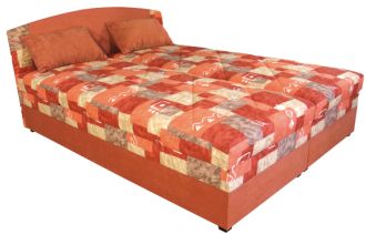 Postel Betty 160x200 oranžová/vzor