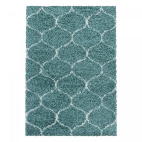 Kusový koberec Salsa Shaggy 3201 blue - 60x110 cm - 60x110 cm