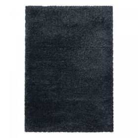 Kusový koberec Fluffy Shaggy 3500 anthrazit - 120x170 cm - 120x170 cm