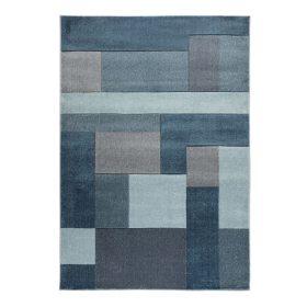Kusový koberec Hand Carved Cosmos Denim Blue - 80x150 cm