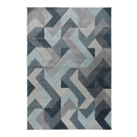 Kusový koberec Hand Carved Aurora Denim Blue - 160x230 cm - 160x230 cm