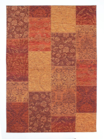 Kusový koberec Manhattan Patchwork Chenille Terracotta - 120x170 cm - 120x170 cm