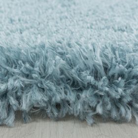 Kusový koberec Fluffy Shaggy 3500 blue kruh - 120x120 (průměr) kruh cm