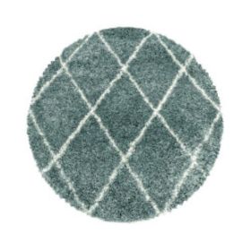 Kusový koberec Alvor Shaggy 3401 blue kruh - 80x80 (průměr) kruh cm
