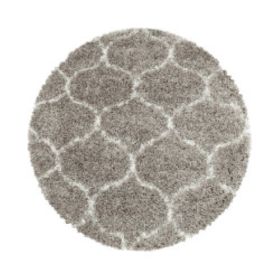 Kusový koberec Salsa Shaggy 3201 beige kruh - 120x120 (průměr) kruh cm