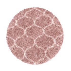 Kusový koberec Salsa Shaggy 3201 rose kruh - 80x80 (průměr) kruh cm