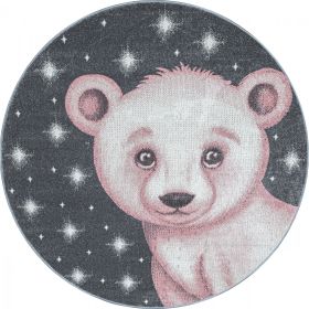 Dětský kusový koberec Bambi 810 pink kruh - 120x120 (průměr) kruh cm - 120x120 (průměr) kruh cm