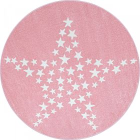 Dětský kusový koberec Bambi 870 pink kruh - 160x160 (průměr) kruh cm