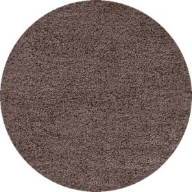Kusový koberec Dream Shaggy 4000 Mocca kruh - 120x120 (průměr) kruh cm