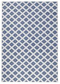 Kusový koberec Twin-Wendeteppiche 103128 blau creme – na ven i na doma - 200x290 cm