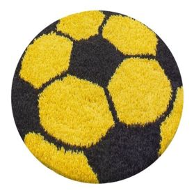 Dětský kusový koberec Fun 6001 yellow - 100x100 (průměr) kruh cm