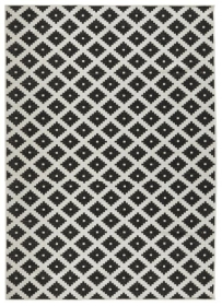 Kusový koberec Twin-Wendeteppiche 103124 schwarz creme - 200x290 cm