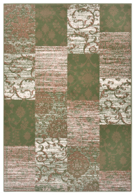 Kusový koberec Gloria 105521 Green Creme - 80x150 cm - 80x150 cm