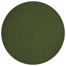 Kusový koberec Braided 105554 Green kruh – na ven i na doma - 150x150 (průměr) kruh cm