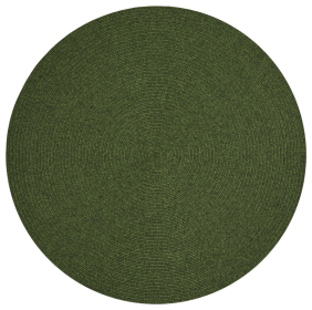 Kusový koberec Braided 105554 Green kruh – na ven i na doma - 200x200 (průměr) kruh cm - 200x200 (průměr) kruh cm