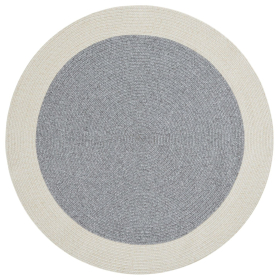 Kusový koberec Braided 105555 Grey Creme kruh - 150x150 (průměr) kruh cm - 150x150 (průměr) kruh cm