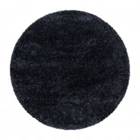 Kusový koberec Brilliant Shaggy 4200 Black kruh - 160x160 (průměr) kruh cm