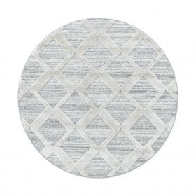 Kusový koberec Pisa 4703 Grey kruh - 200x200 (průměr) kruh cm - 200x200 (průměr) kruh cm