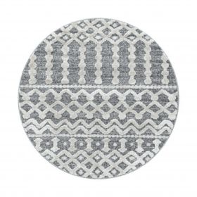 Kusový koberec Pisa 4710 Grey kruh - 120x120 (průměr) kruh cm - 120x120 (průměr) kruh cm