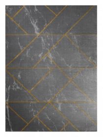 Kusový koberec Emerald geometric 1012 grey and gold - 120x170 cm - 120x170 cm