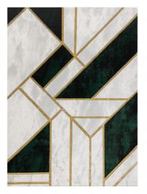 Kusový koberec Emerald 1015 green and gold - 180x270 cm