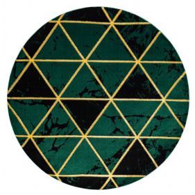 Kusový koberec Emerald 1020 green and gold kruh - 200x200 (průměr) kruh cm - 200x200 (průměr) kruh cm