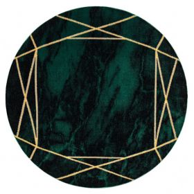 Kusový koberec Emerald 1022 green and gold kruh - 200x200 (průměr) kruh cm