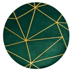 Kusový koberec Emerald 1013 green and gold kruh - 120x120 (průměr) kruh cm - 120x120 (průměr) kruh cm