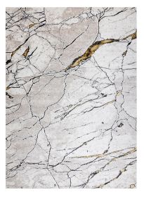 Kusový koberec Gloss 529A 53 3D mramor ivory/beige - 140x190 cm - 140x190 cm