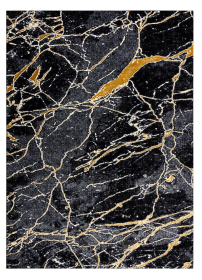 Kusový koberec Gloss 529A 82 3D mramor black/grey - 200x290 cm - 200x290 cm
