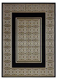 Kusový koberec Gloss 6776 86 greek black/gold - 140x190 cm - 140x190 cm
