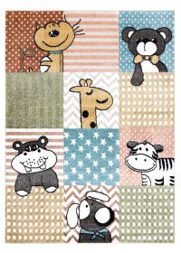 Dětský kusový koberec Fun Pets multi - 120x170 cm
