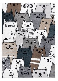 Dětský kusový koberec Fun Gatti Cats multi - 240x330 cm - 240x330 cm