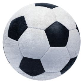 Dětský kusový koberec Bambino 2139 Football - 160x160 (průměr) kruh cm