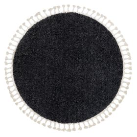 Kusový koberec Berber 9000 grey kruh - 160x160 (průměr) kruh cm - 160x160 (průměr) kruh cm