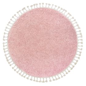 Kusový koberec Berber 9000 pink kruh - 120x120 (průměr) kruh cm