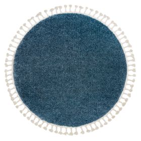 Kusový koberec Berber 9000 blue kruh - 160x160 (průměr) kruh cm