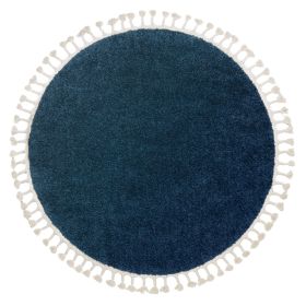 Kusový koberec Berber 9000 navy kruh - 120x120 (průměr) kruh cm