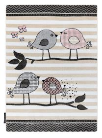 Dětský kusový koberec Petit Birds cream - 180x270 cm