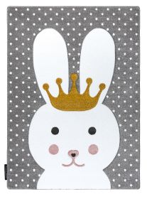 Dětský kusový koberec Petit Bunny grey - 200x290 cm - 200x290 cm