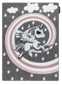 Dětský kusový koberec Petit Pony grey - 120x170 cm - 120x170 cm