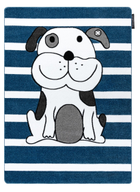 Dětský kusový koberec Petit Puppy blue - 140x190 cm - 140x190 cm