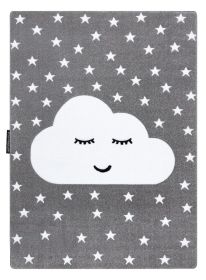Dětský kusový koberec Petit Cloud stars grey - 140x190 cm - 140x190 cm