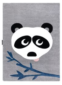 Dětský kusový koberec Petit Panda grey - 180x270 cm - 180x270 cm