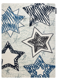 Dětský kusový koberec Petit Stars blue - 180x270 cm - 180x270 cm