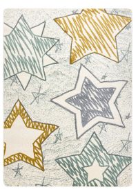 Dětský kusový koberec Petit Stars green - 200x290 cm - 200x290 cm