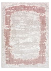 Kusový koberec Core A004 Frame beige/pink - 120x170 cm - 120x170 cm