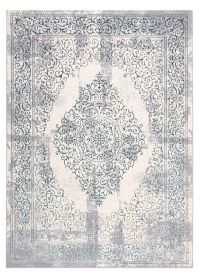 Kusový koberec Core W7161 Vintage rosette blue/cream and grey - 80x150 cm - 80x150 cm